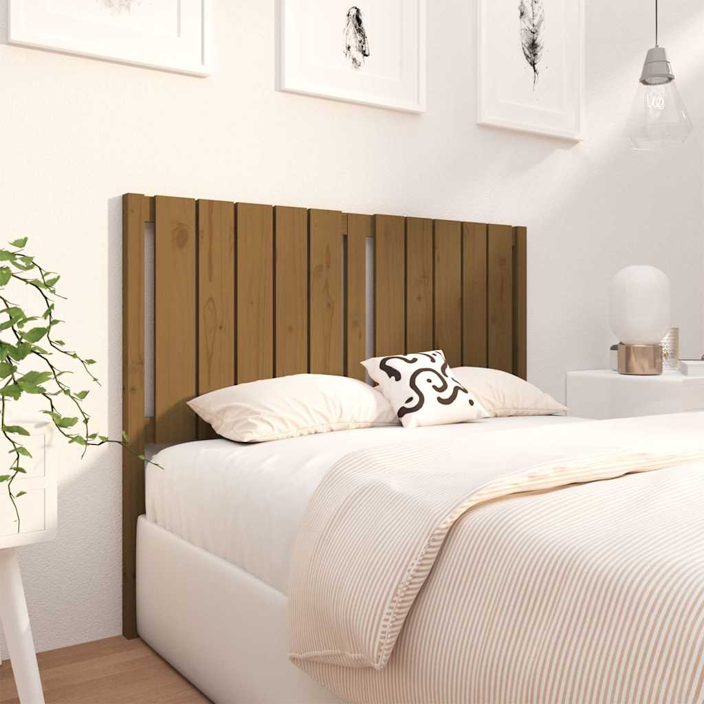 Tête de lit Marron miel 125,5x4x100 cm Bois massif de pin - XIOS
