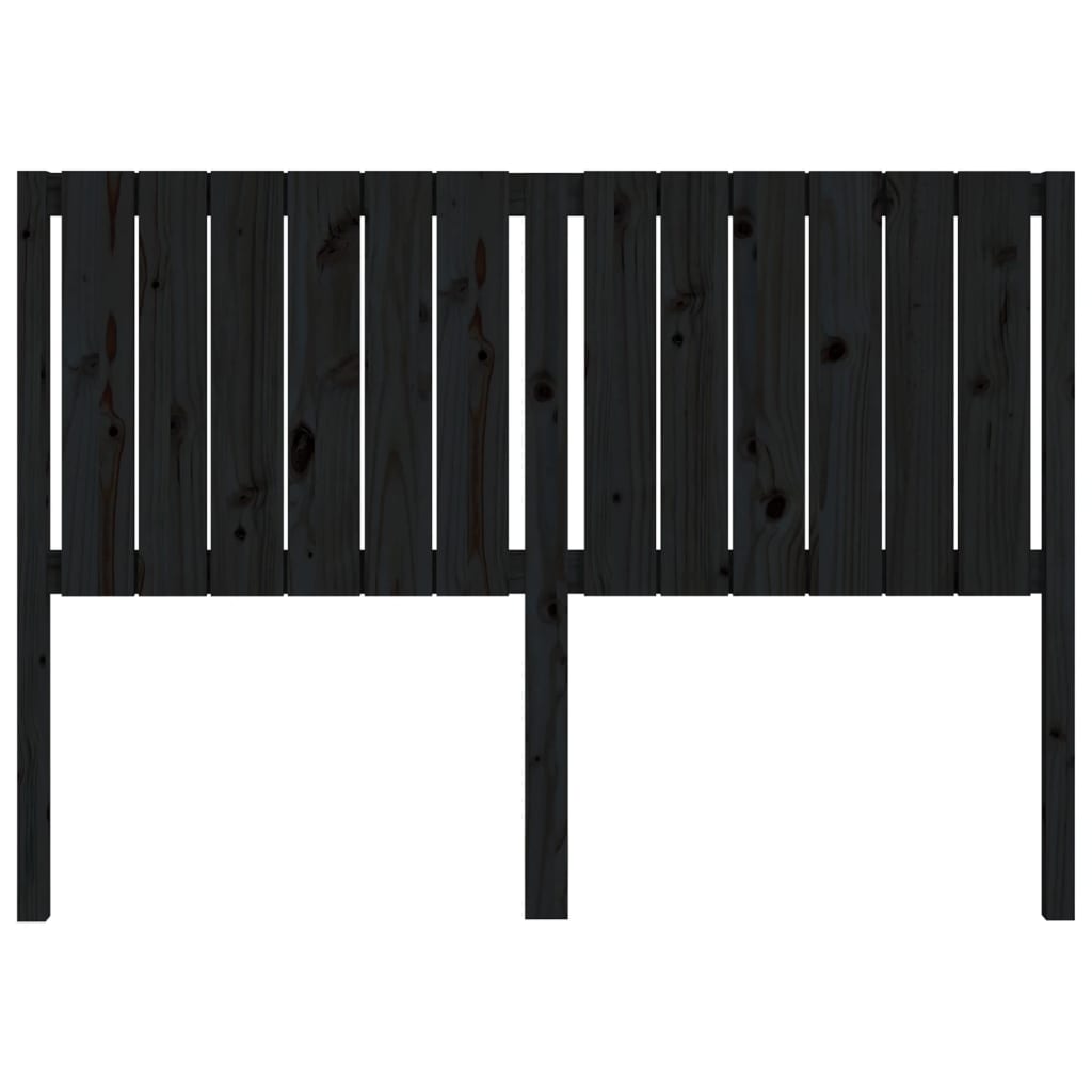 Tête de lit Noir 145,5x4x100 cm Bois massif de pin - XIOS