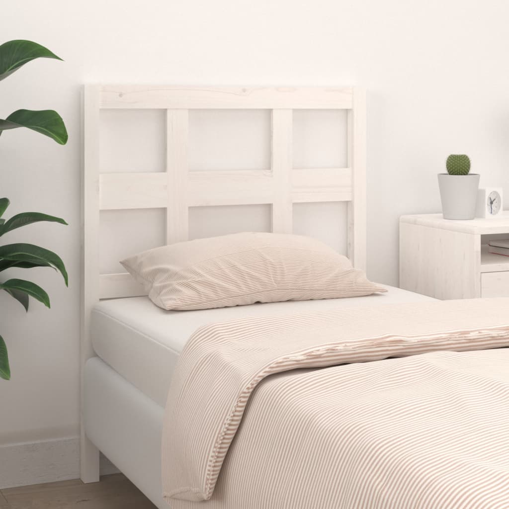 Tête de lit Blanc 80,5x4x100 cm Bois massif de pin - XIOS