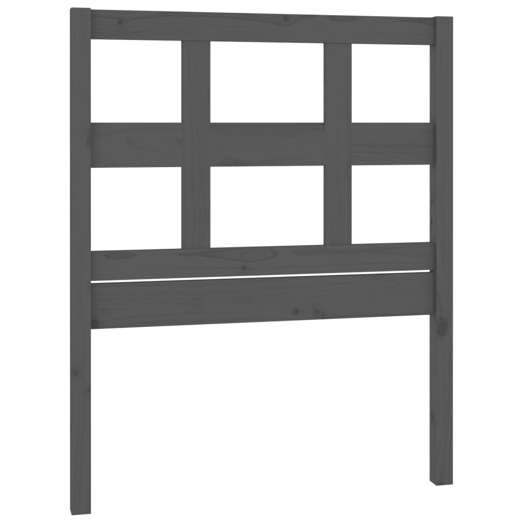 Tête de lit Gris 80,5x4x100 cm Bois massif de pin - XIOS