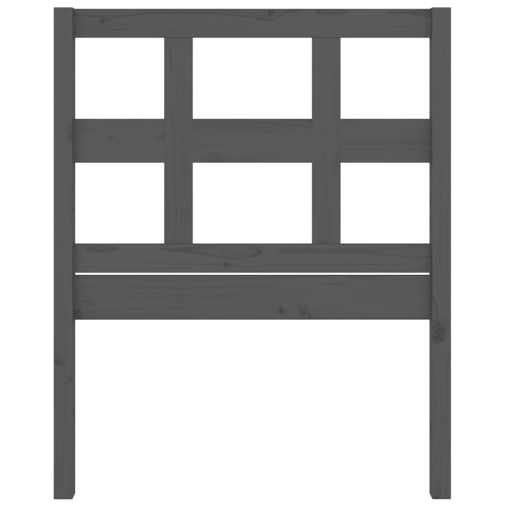 Tête de lit Gris 80,5x4x100 cm Bois massif de pin - XIOS
