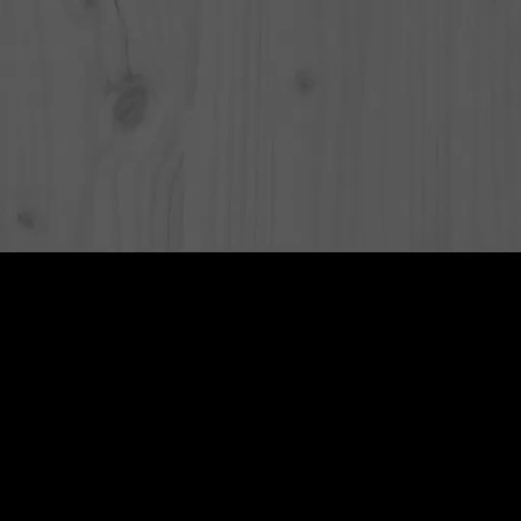 Tête de lit Gris 95,5x4x100 cm Bois massif de pin - XIOS