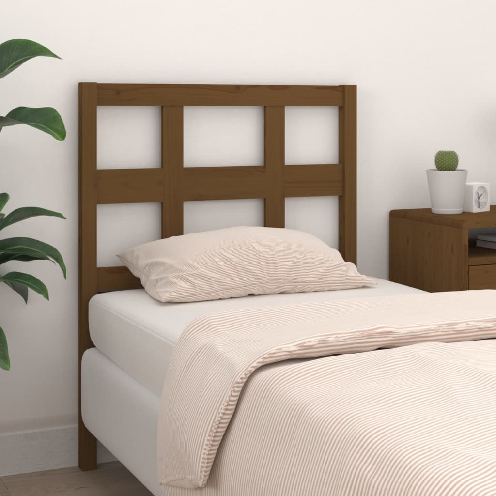 Tête de lit Marron miel 105,5x4x100 cm Bois massif de pin - XIOS