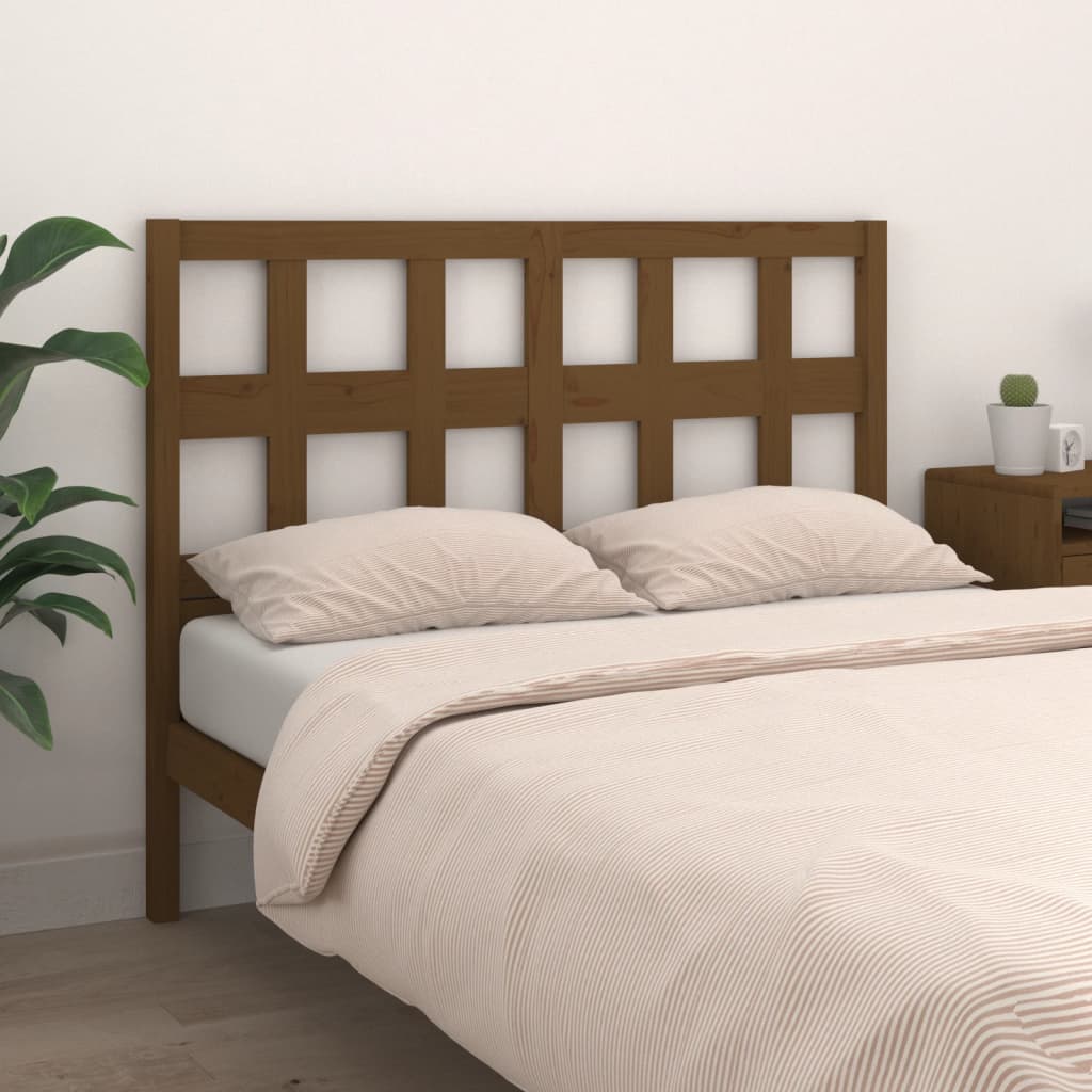 Tête de lit Marron miel 125,5x4x100 cm Bois massif de pin - XIOS