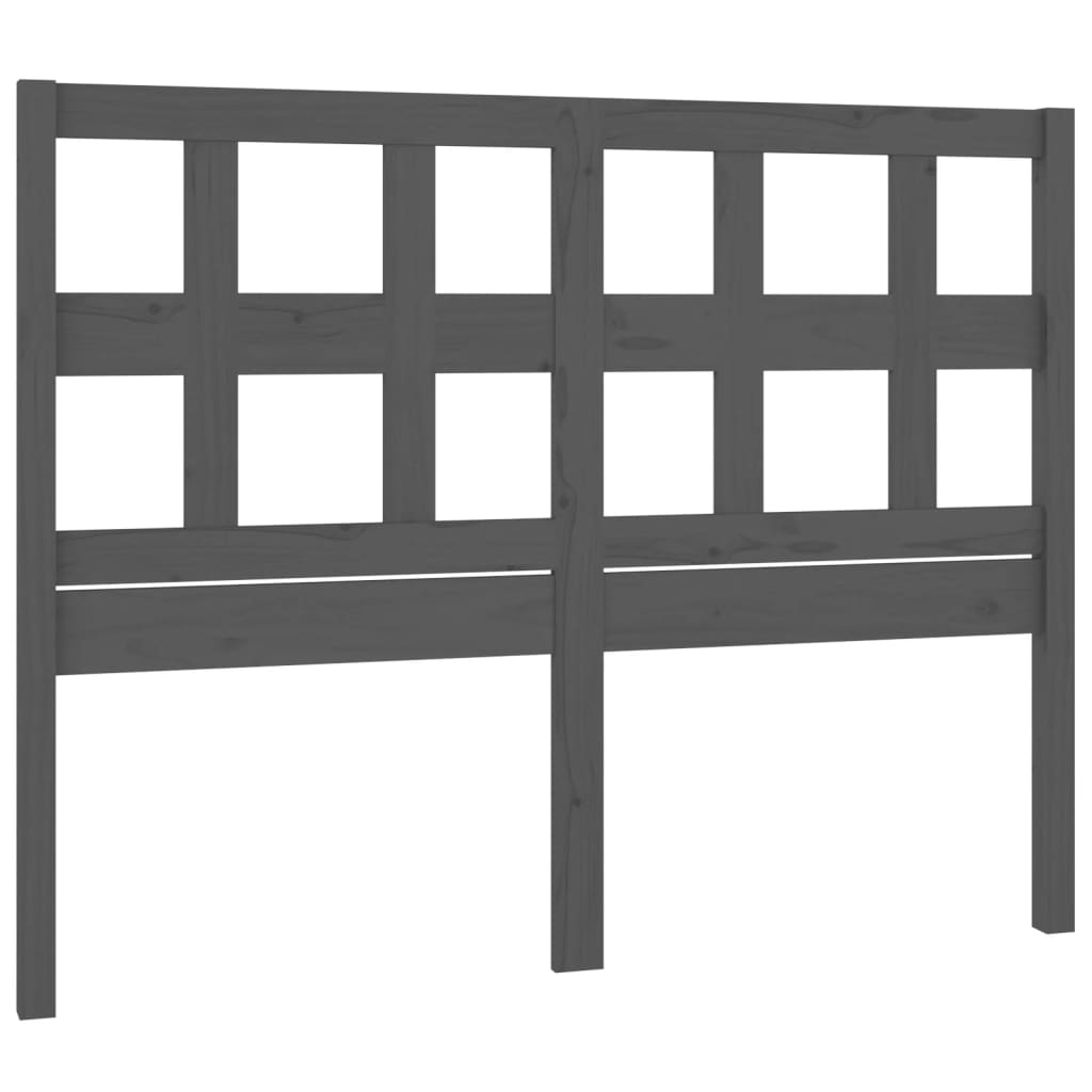 Tête de lit Gris 145,5x4x100 cm Bois massif de pin - XIOS