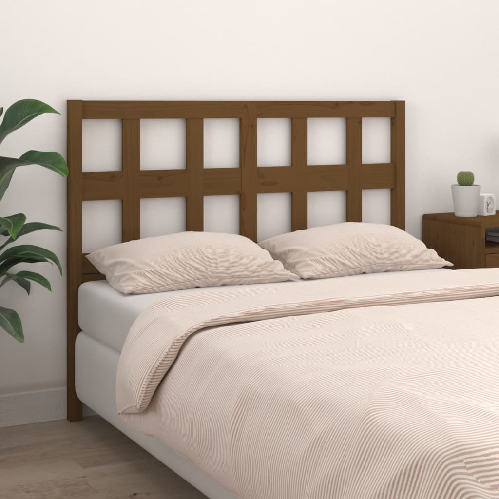 Tête de lit Marron miel 145,5x4x100 cm Bois massif de pin - XIOS