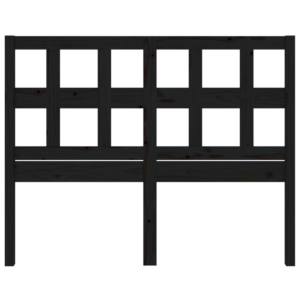 Tête de lit Noir 165,5x4x100 cm Bois massif de pin - XIOS