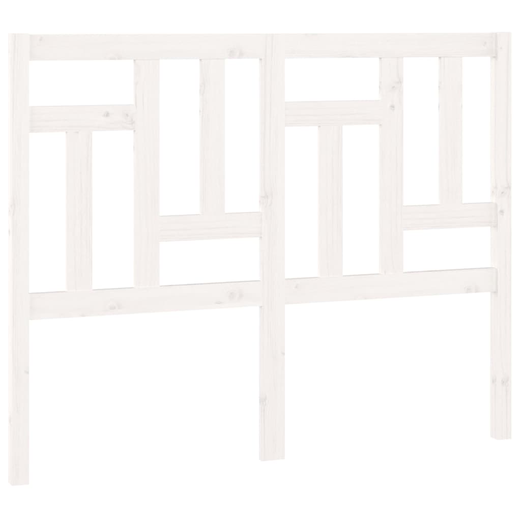 Tête de lit Blanc 125,5x4x100 cm Bois massif de pin - XIOS