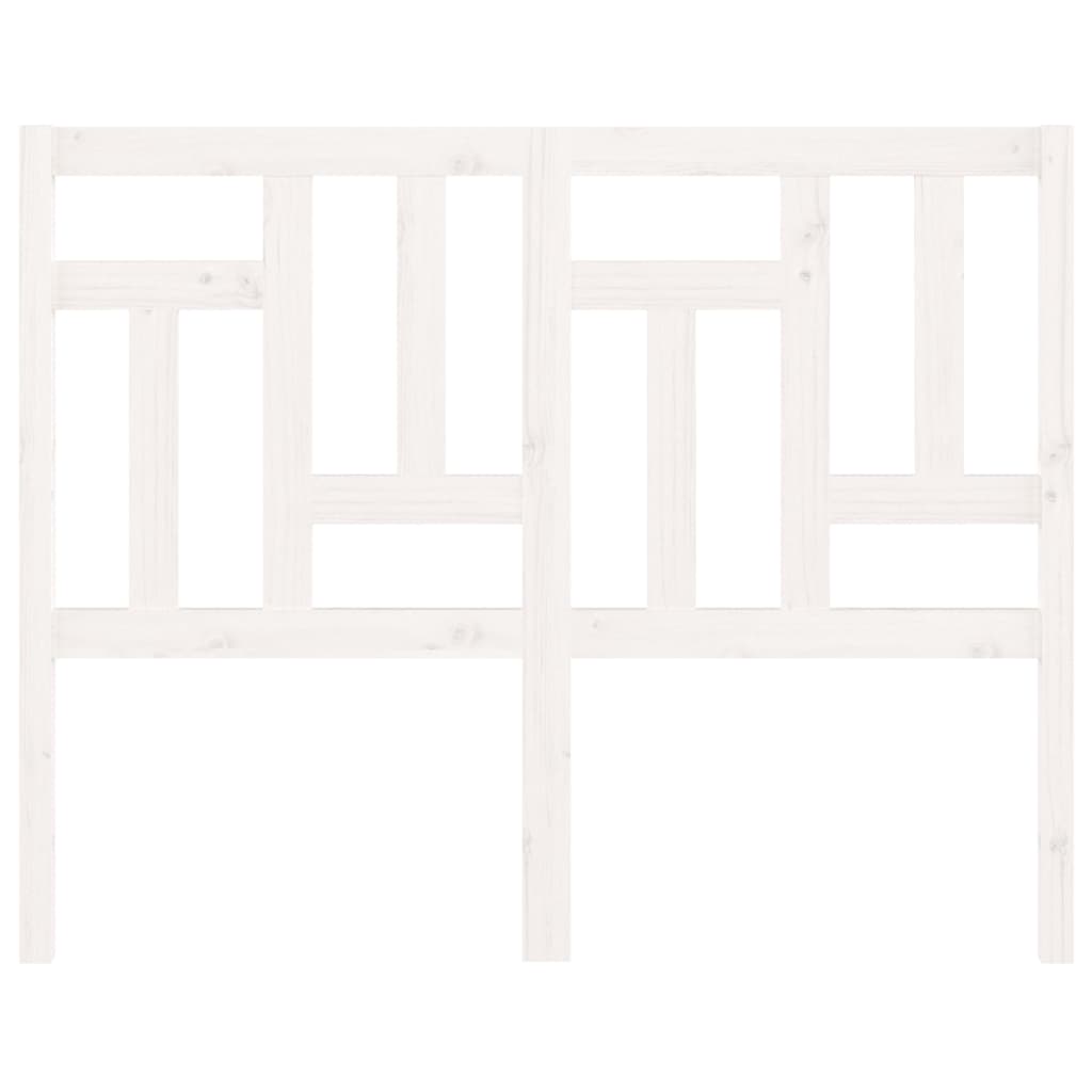 Tête de lit Blanc 125,5x4x100 cm Bois massif de pin - XIOS