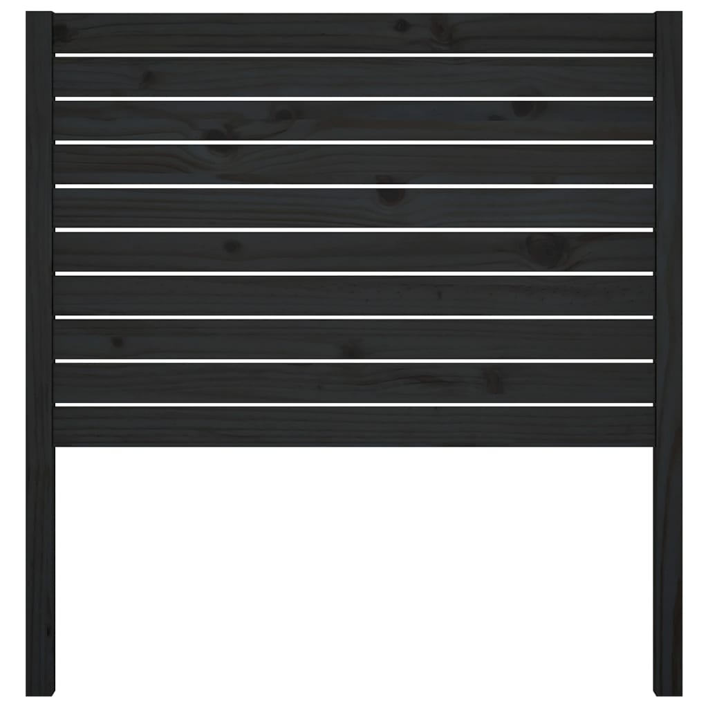 Tête de lit Noir 81x4x100 cm Bois massif de pin - XIOS