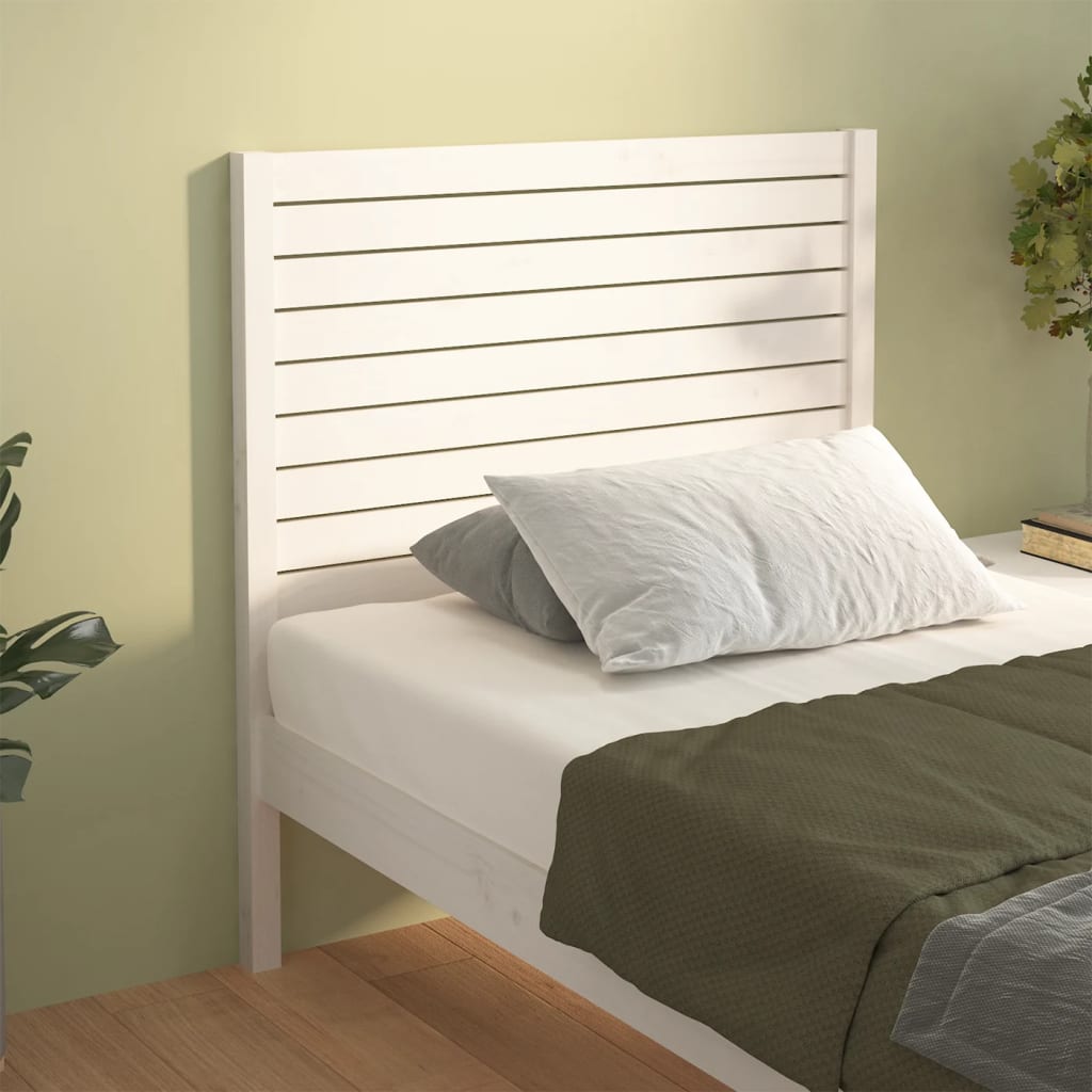 Tête de lit Blanc 96x4x100 cm Bois massif de pin - XIOS