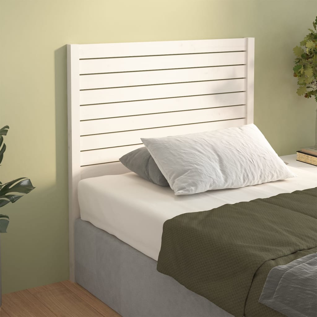Tête de lit Blanc 96x4x100 cm Bois massif de pin - XIOS