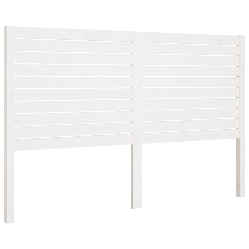 Tête de lit Blanc 126x4x100 cm Bois massif de pin - XIOS