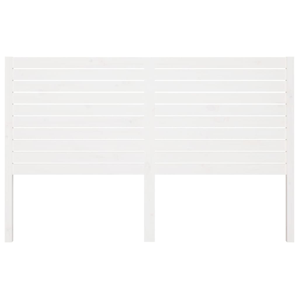 Tête de lit Blanc 126x4x100 cm Bois massif de pin - XIOS