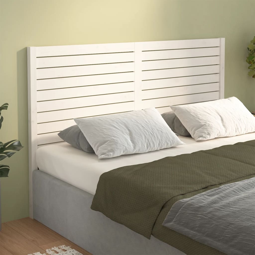 Tête de lit Blanc 126x4x100 cm Bois massif de pin - XIOS