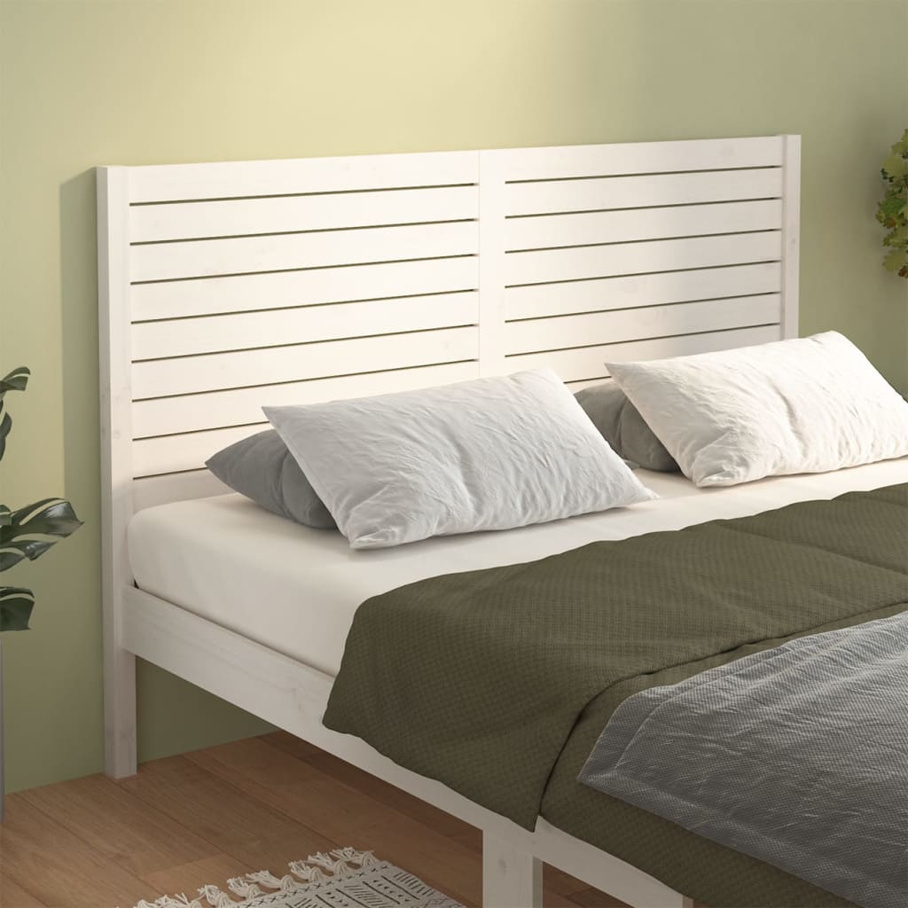 Tête de lit Blanc 126x4x100 cm Bois massif de pin - XIOS
