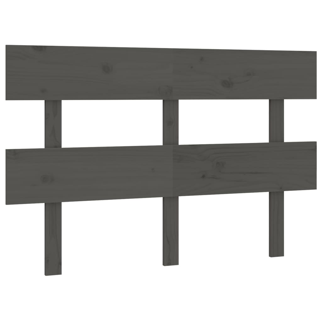 Tête de lit Gris 124x3x81 cm Bois massif de pin - XIOS