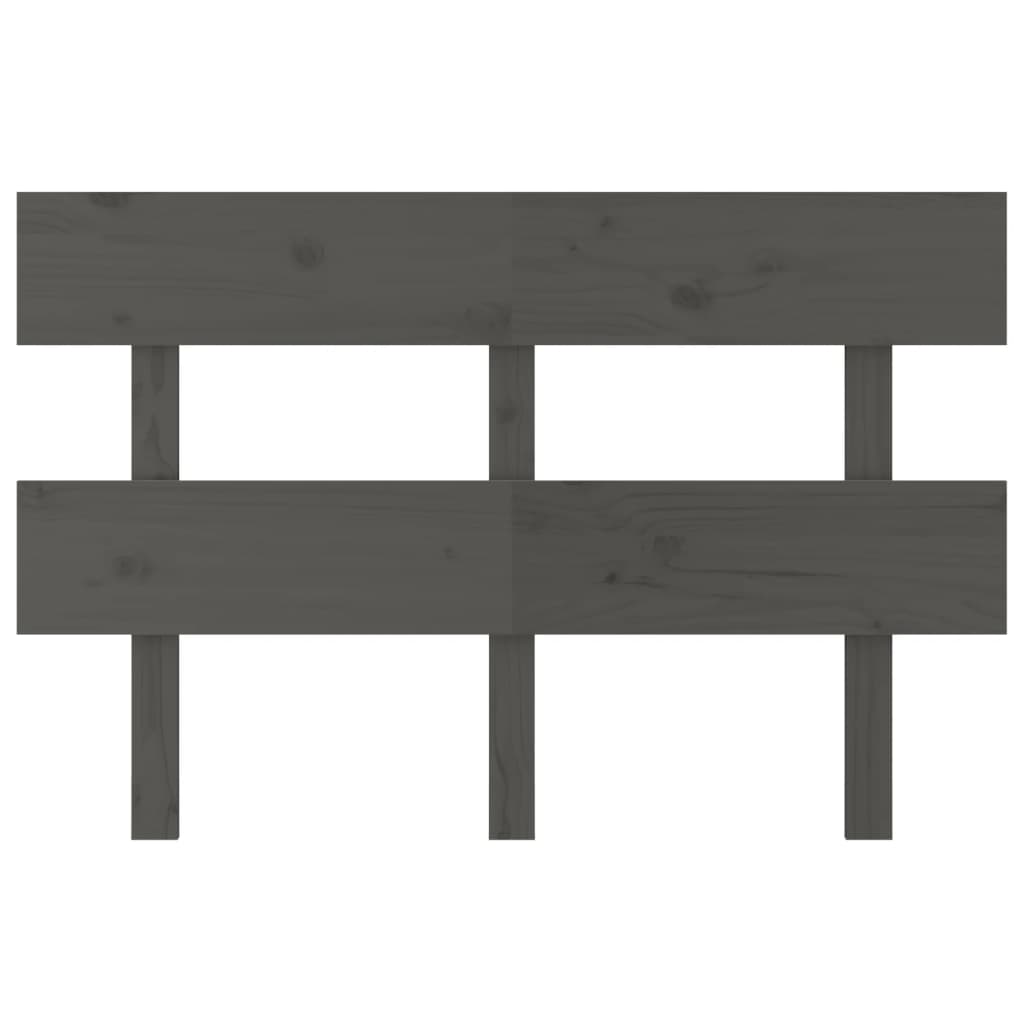 Tête de lit Gris 124x3x81 cm Bois massif de pin - XIOS