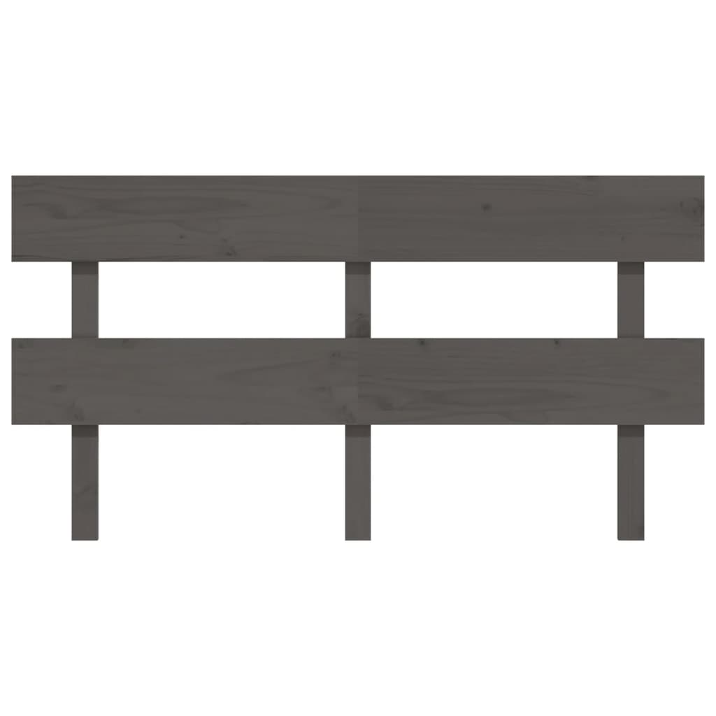 Tête de lit Gris 154x3x81 cm Bois massif de pin - XIOS