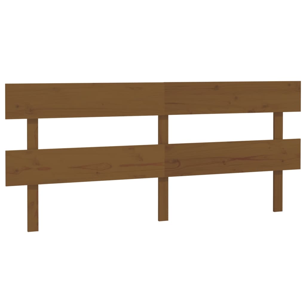 Tête de lit Marron miel 204x3x81 cm Bois massif de pin - XIOS
