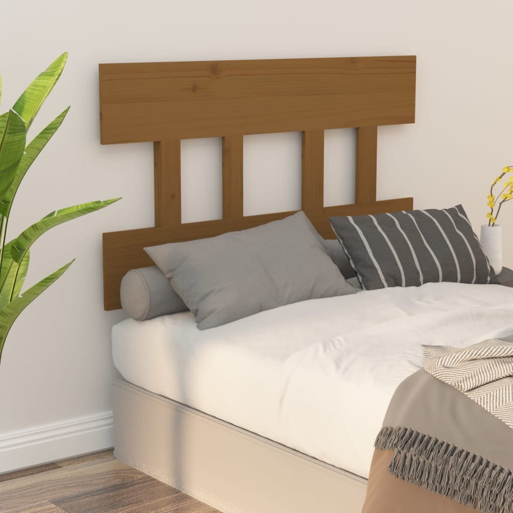 Tête de lit Marron miel 103,5x3x81 cm Bois massif de pin - XIOS