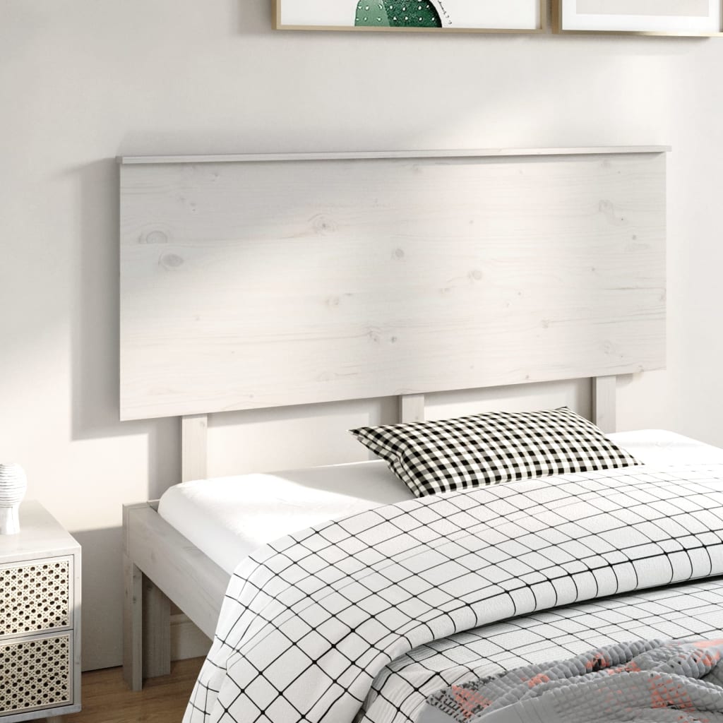 Tête de lit Blanc 144x6x82,5 cm Bois massif de pin - XIOS