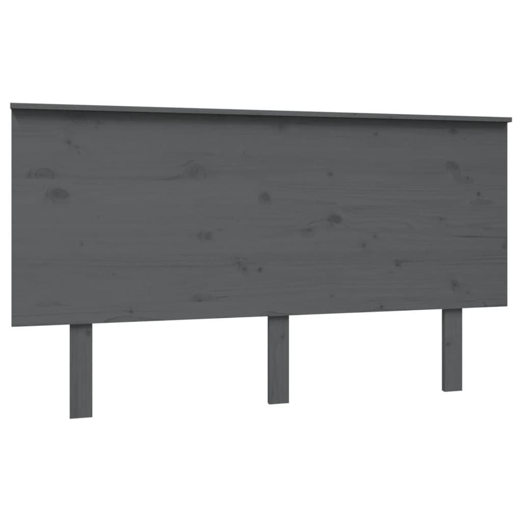 Tête de lit Gris 144x6x82,5 cm Bois massif de pin - XIOS