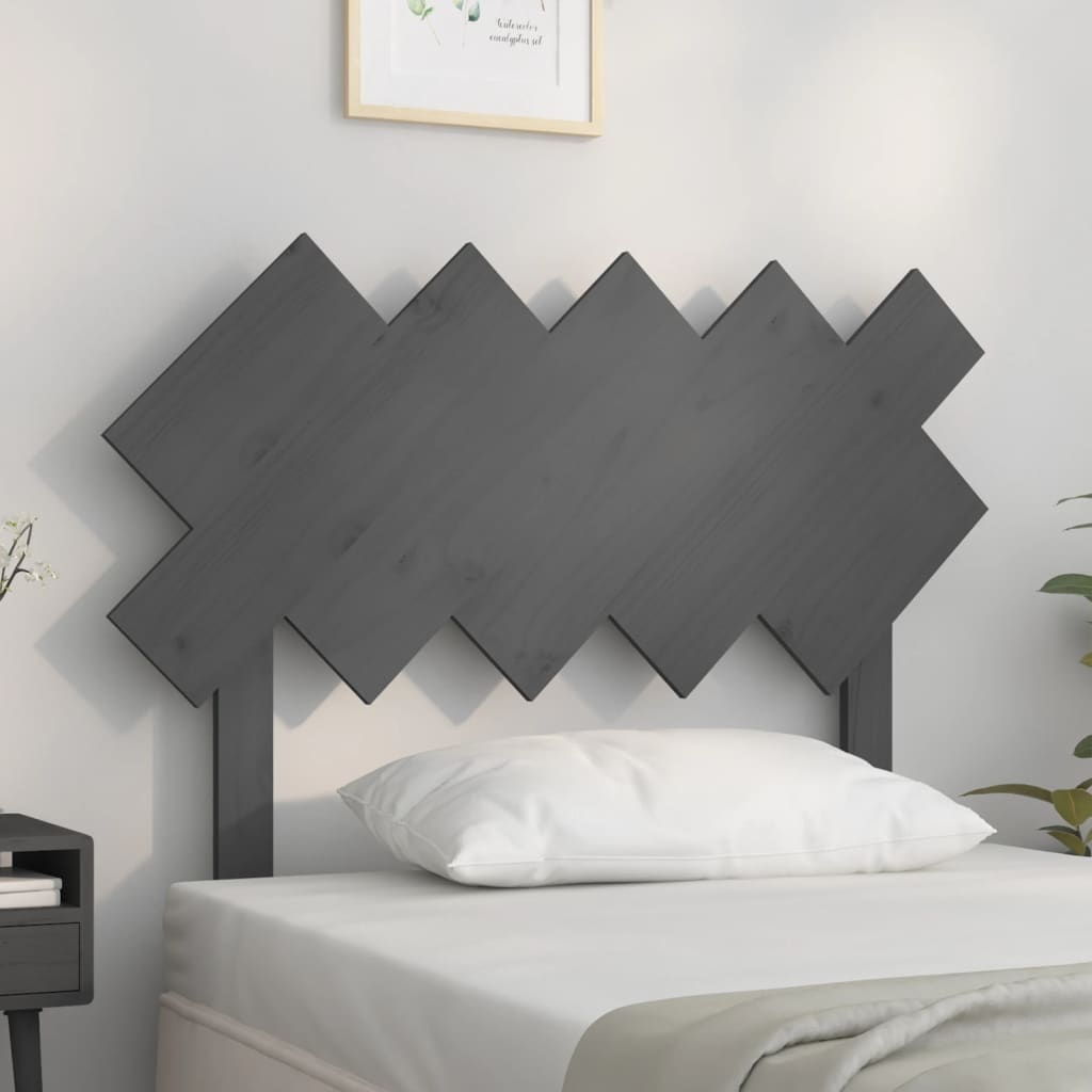 Tête de lit Gris 104x3x80,5 cm Bois massif de pin - XIOS