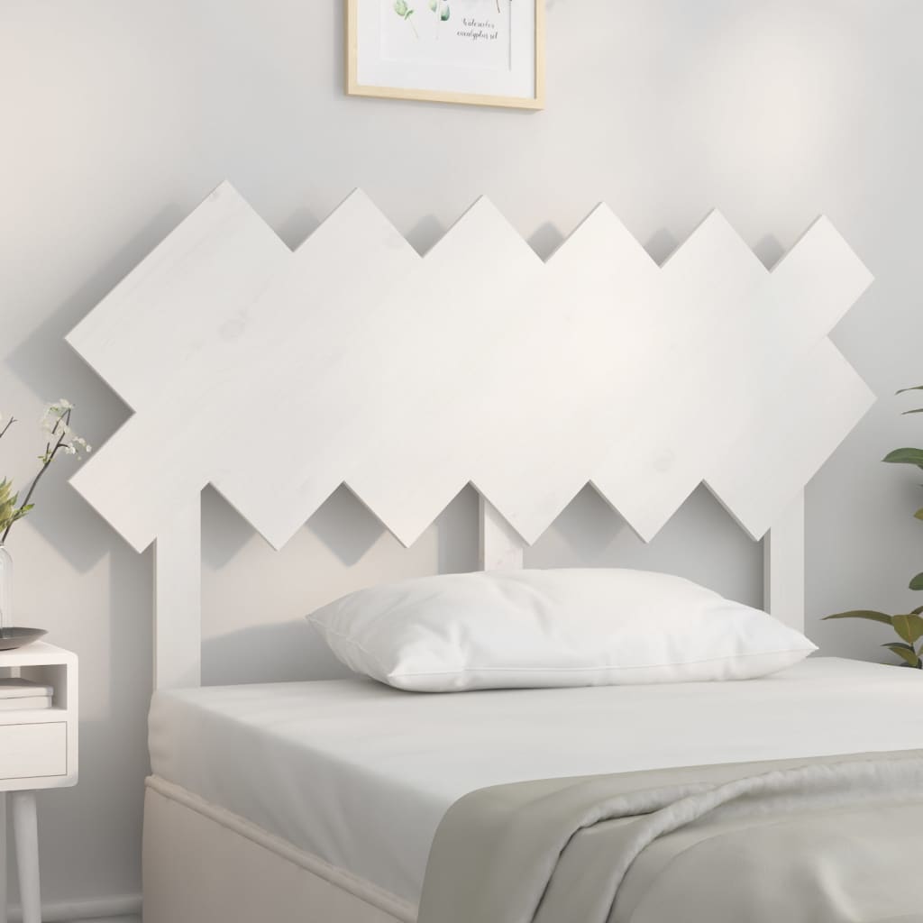 Tête de lit Blanc 122,5x3x80,5 cm Bois massif de pin - XIOS