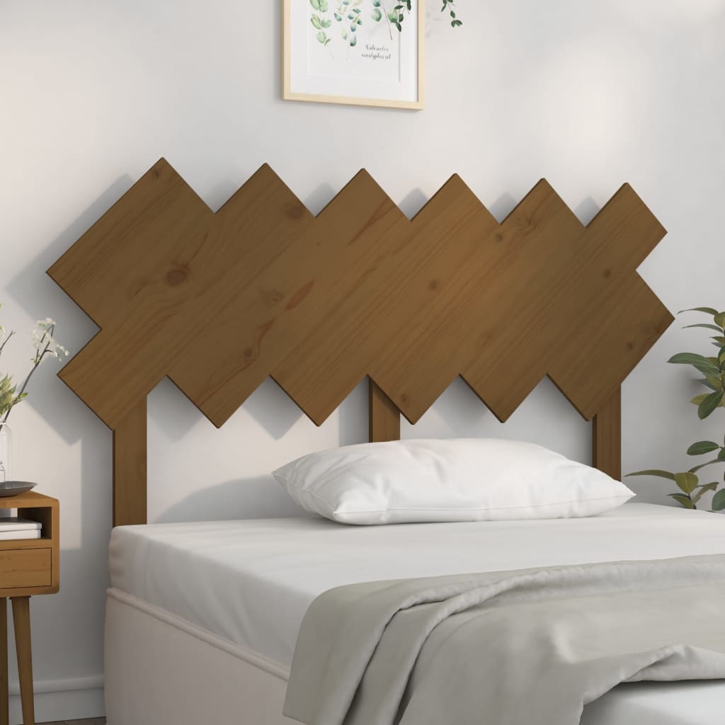 Tête de lit Marron miel 132x3x81 cm Bois massif de pin - XIOS