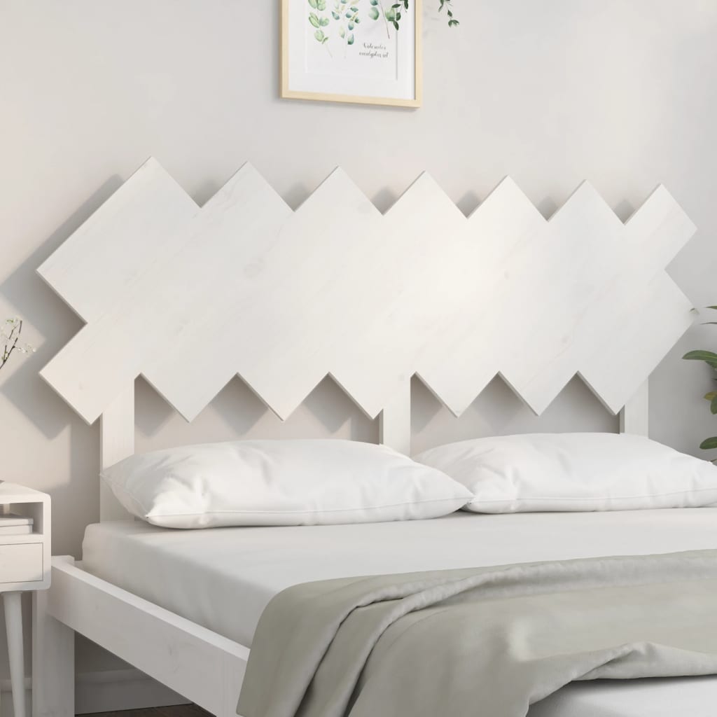 Tête de lit Blanc 141x3x80,5 cm Bois massif de pin - XIOS