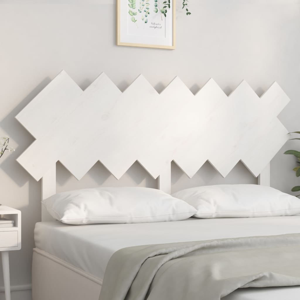 Tête de lit Blanc 141x3x80,5 cm Bois massif de pin - XIOS