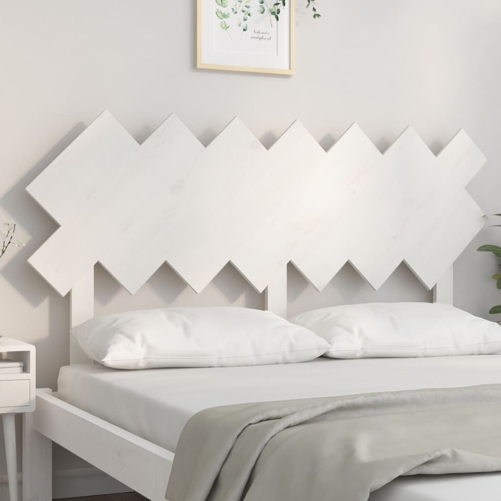Tête de lit Blanc 151,5x3x81 cm Bois massif de pin - XIOS