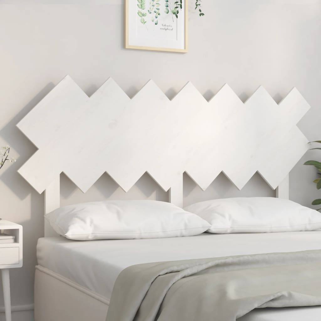 Tête de lit Blanc 151,5x3x81 cm Bois massif de pin - XIOS