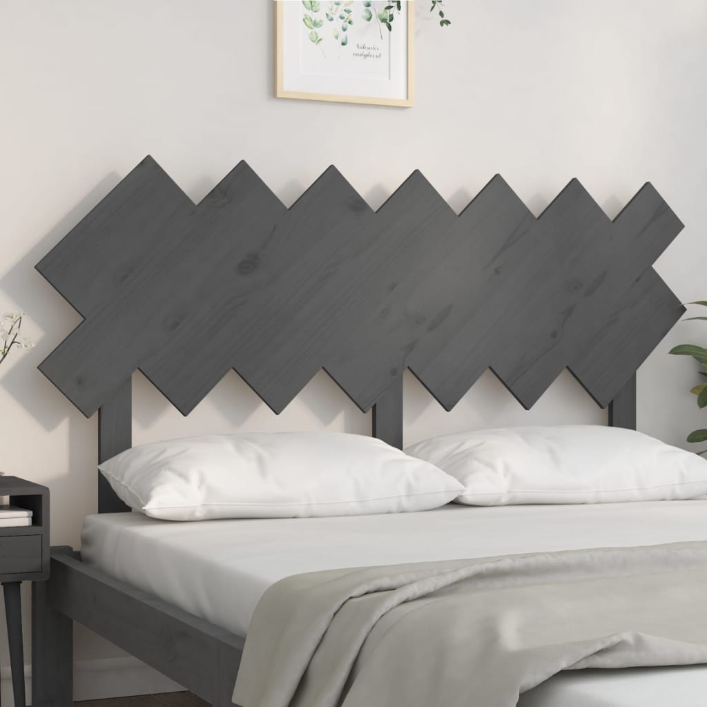 Tête de lit Gris 151,5x3x81 cm Bois massif de pin - XIOS
