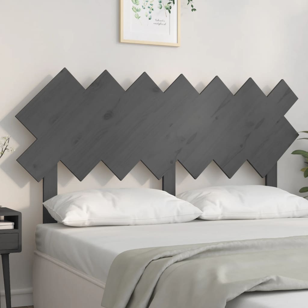 Tête de lit Gris 151,5x3x81 cm Bois massif de pin - XIOS