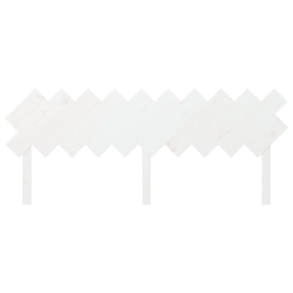 Tête de lit Blanc 196x3x80,5 cm Bois massif de pin - XIOS
