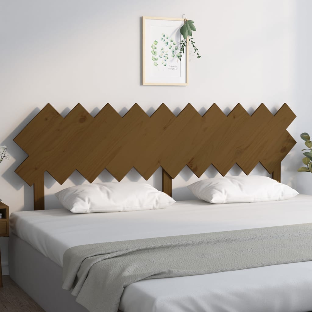 Tête de lit Marron miel 196x3x80,5 cm Bois massif de pin - XIOS