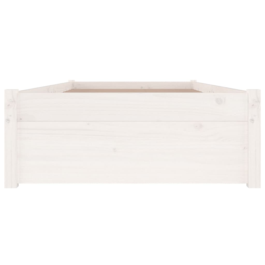Cadre de lit sans matelas avec tiroirs blanc - XIOS