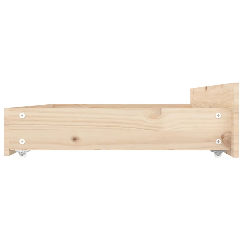 Cadre de lit sans matelas avec tiroirs 120x200 cm - XIOS