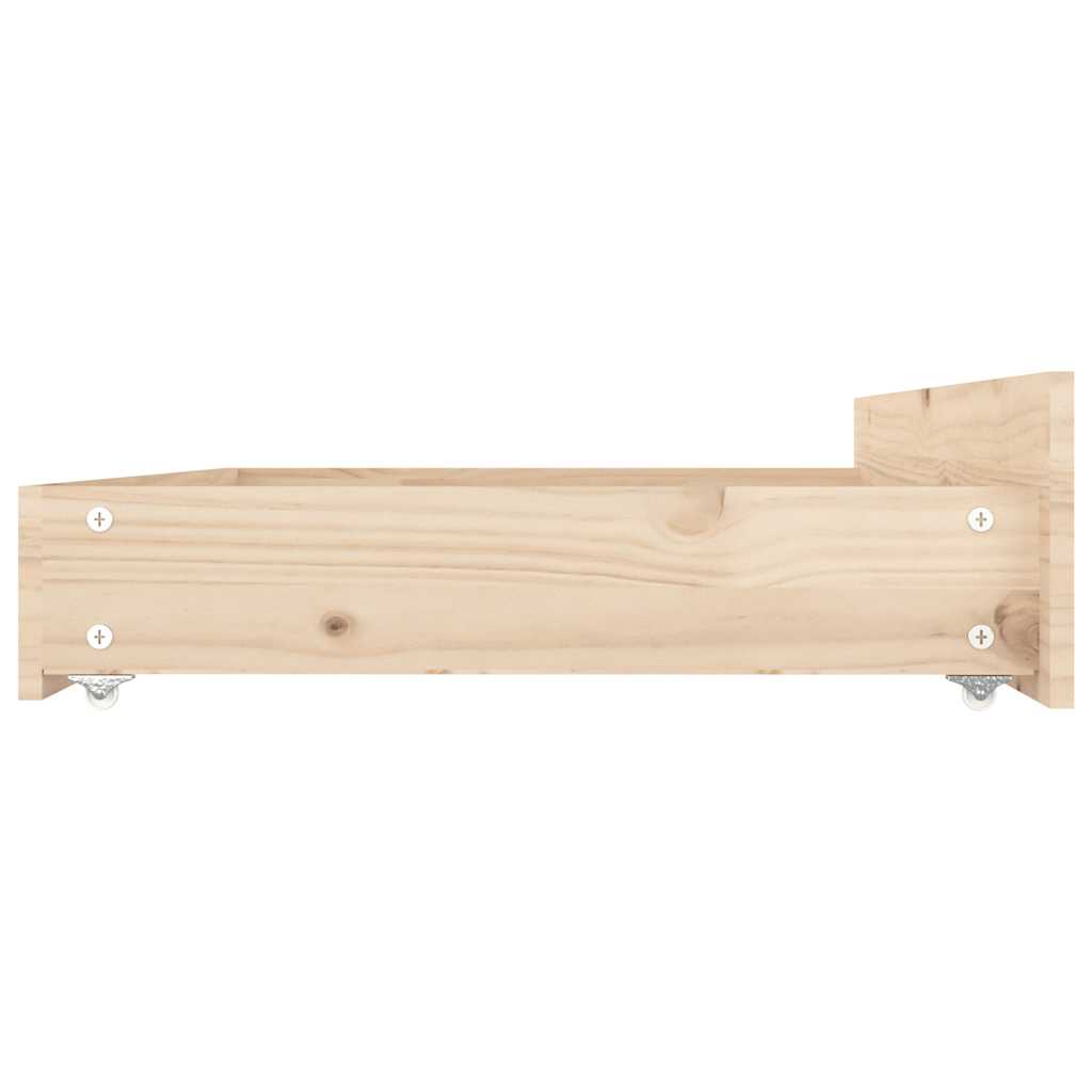 Cadre de lit sans matelas avec tiroirs 140x200 cm - XIOS