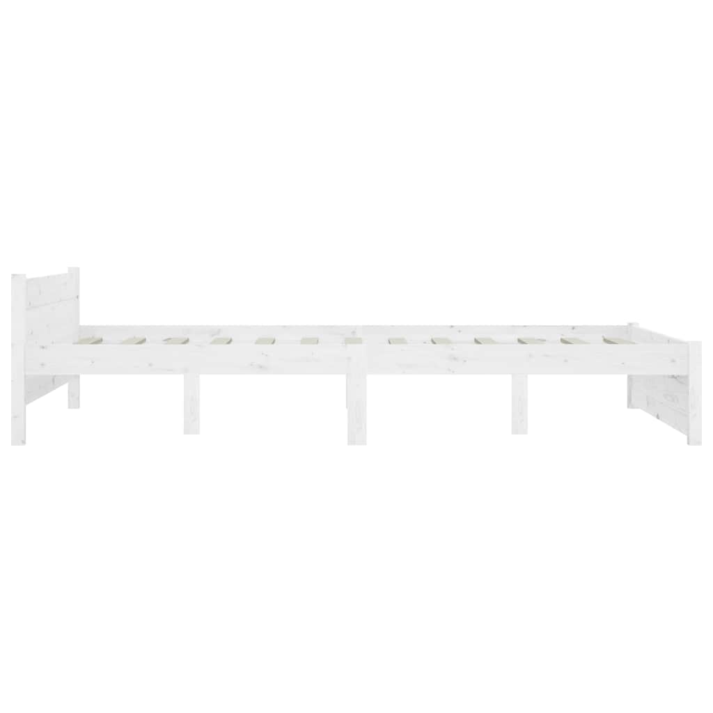 Cadre de lit sans matelas avec tiroirs blanc 140x200 cm - XIOS