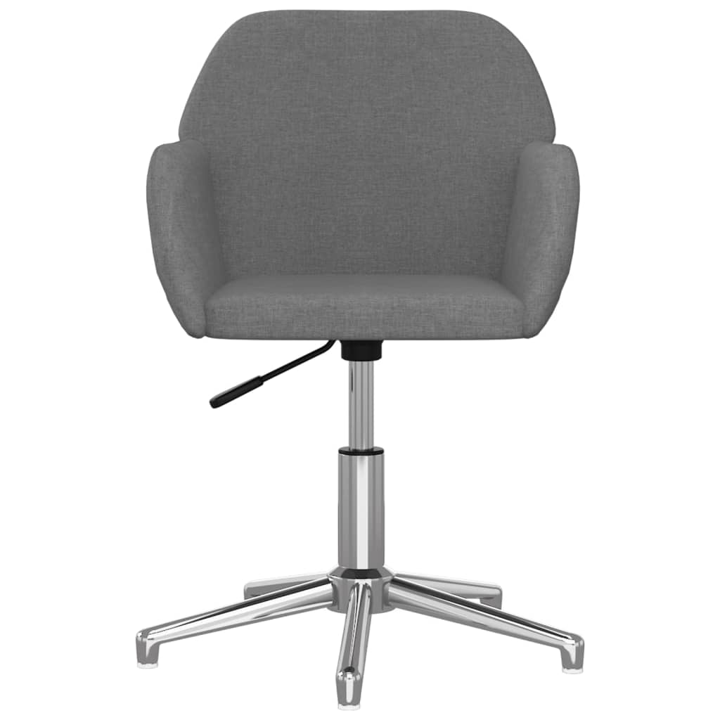 Chaises pivotantes à manger lot de 2 Gris clair Tissu - XIOS