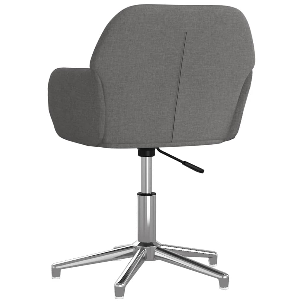 Chaises pivotantes à manger lot de 2 Gris clair Tissu - XIOS