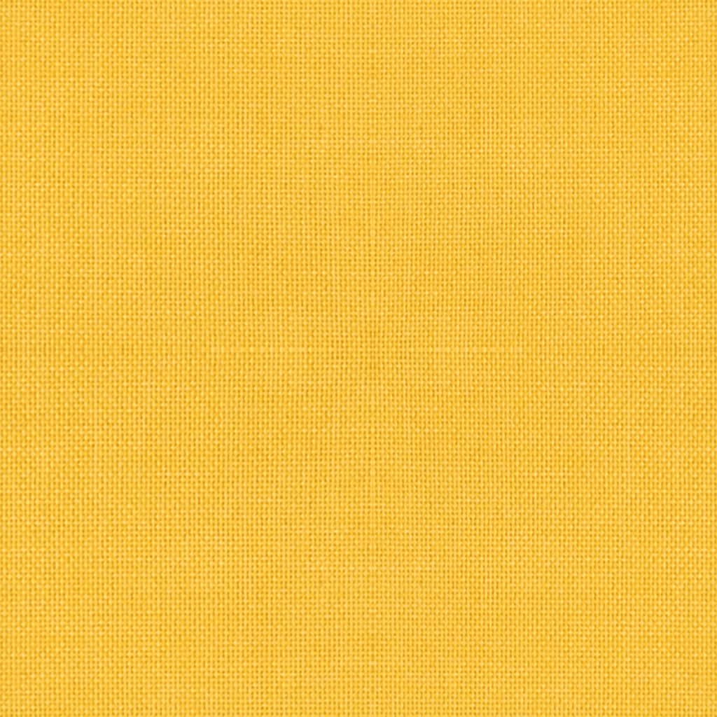 Chaises pivotantes à manger lot de 2 jaune moutarde tissu - XIOS