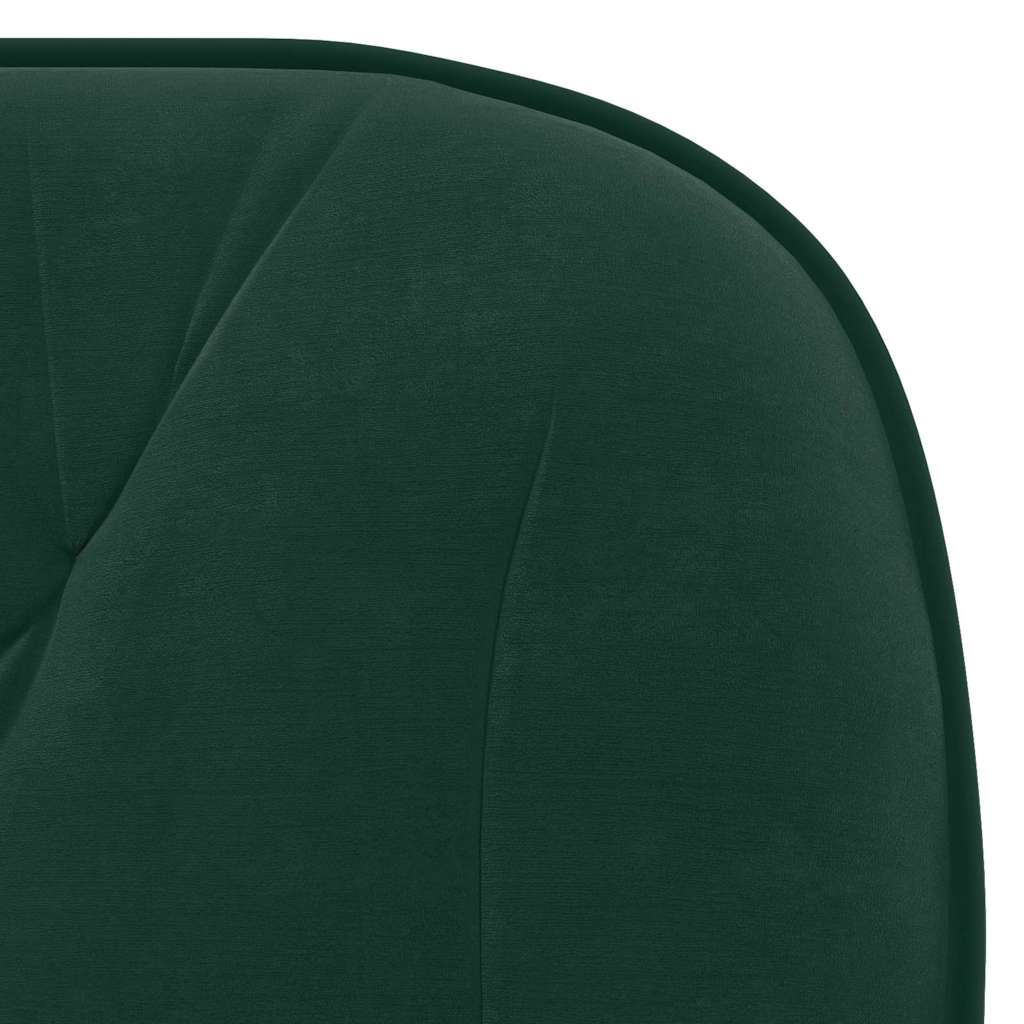 Chaises pivotantes à manger lot de 2 Vert foncé Velours - XIOS