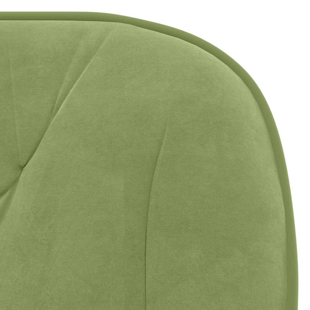 Chaises pivotantes à manger lot de 2 Vert clair Velours - XIOS