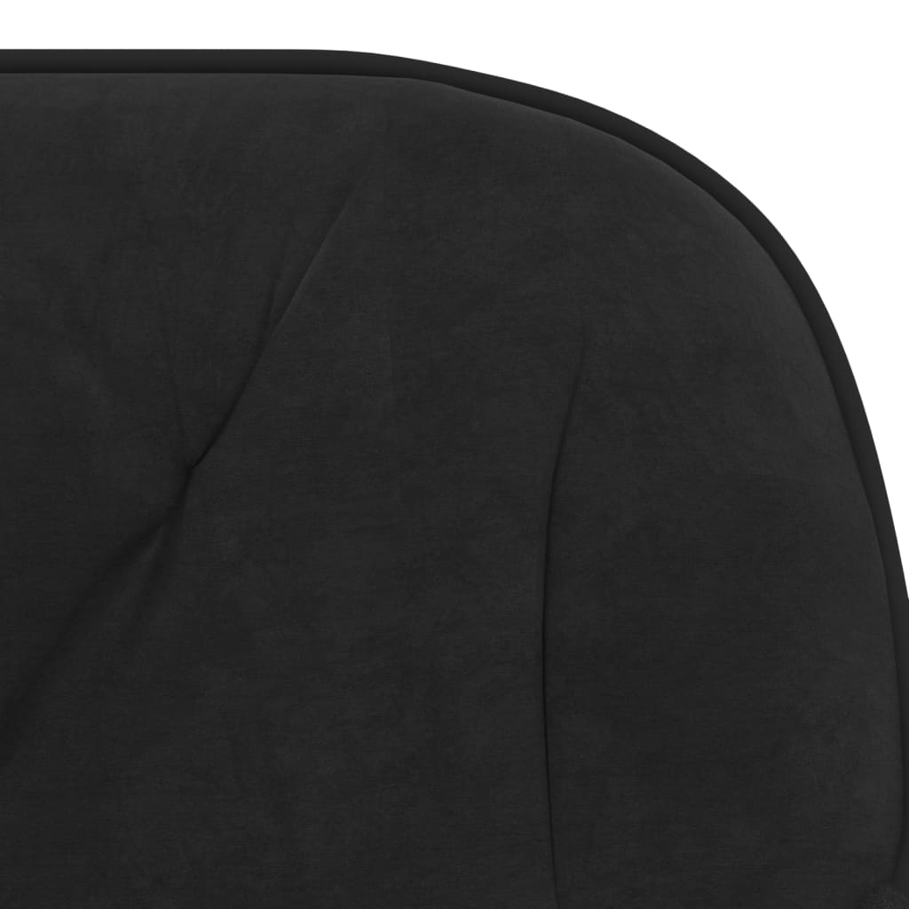 Chaises pivotantes à manger lot de 2 Noir Velours - XIOS