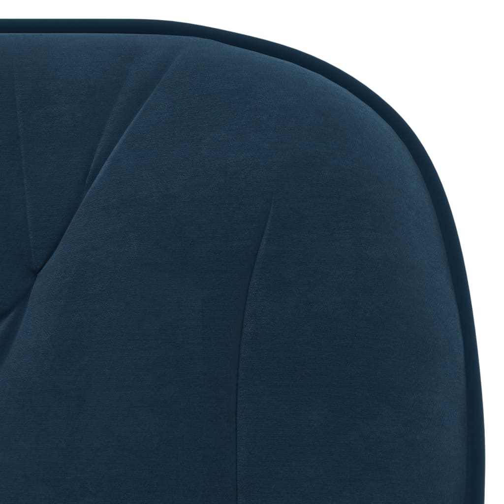 Chaises pivotantes à manger lot de 2 Bleu Velours - XIOS