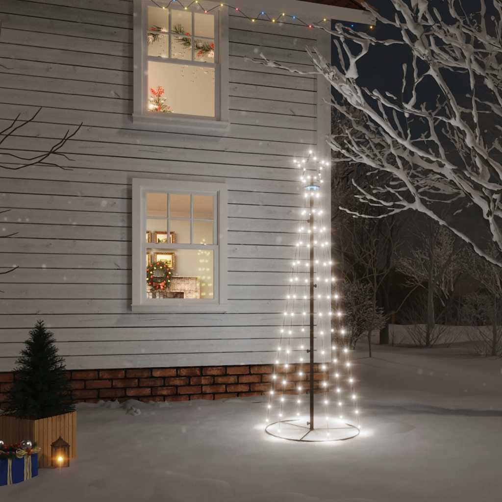 Arbre de Noël cône 108 LED Blanc froid 70x180 cm - XIOS